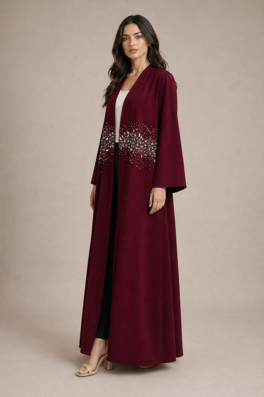 Crimson Abaya