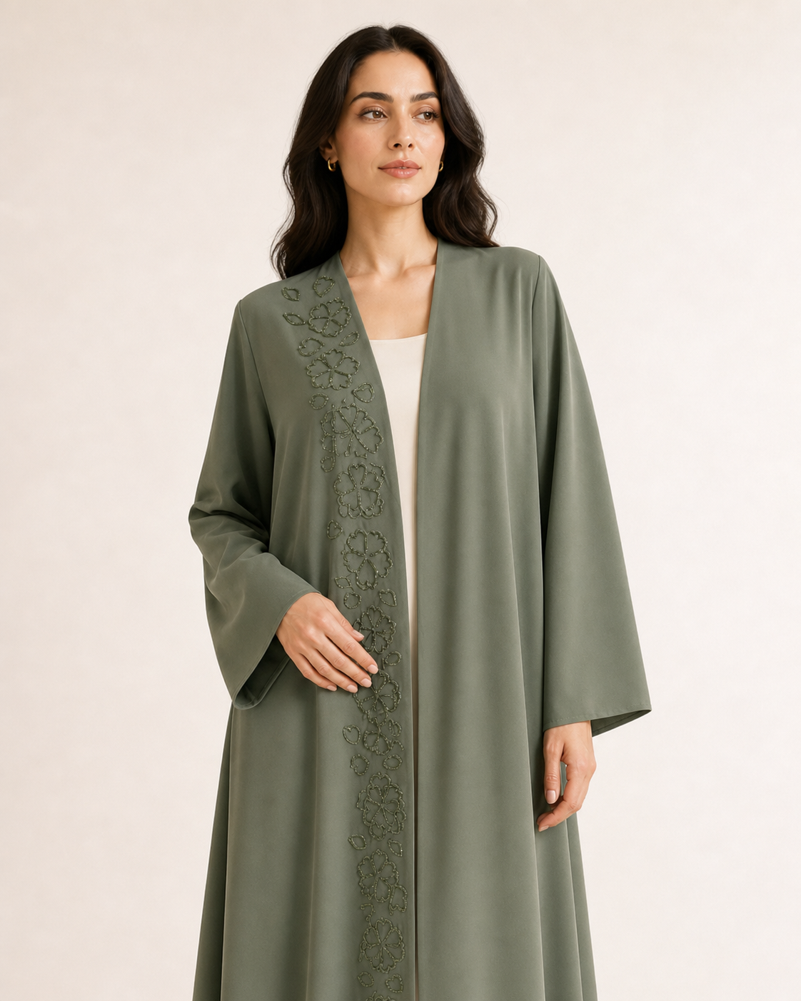 Olive Petal Abaya