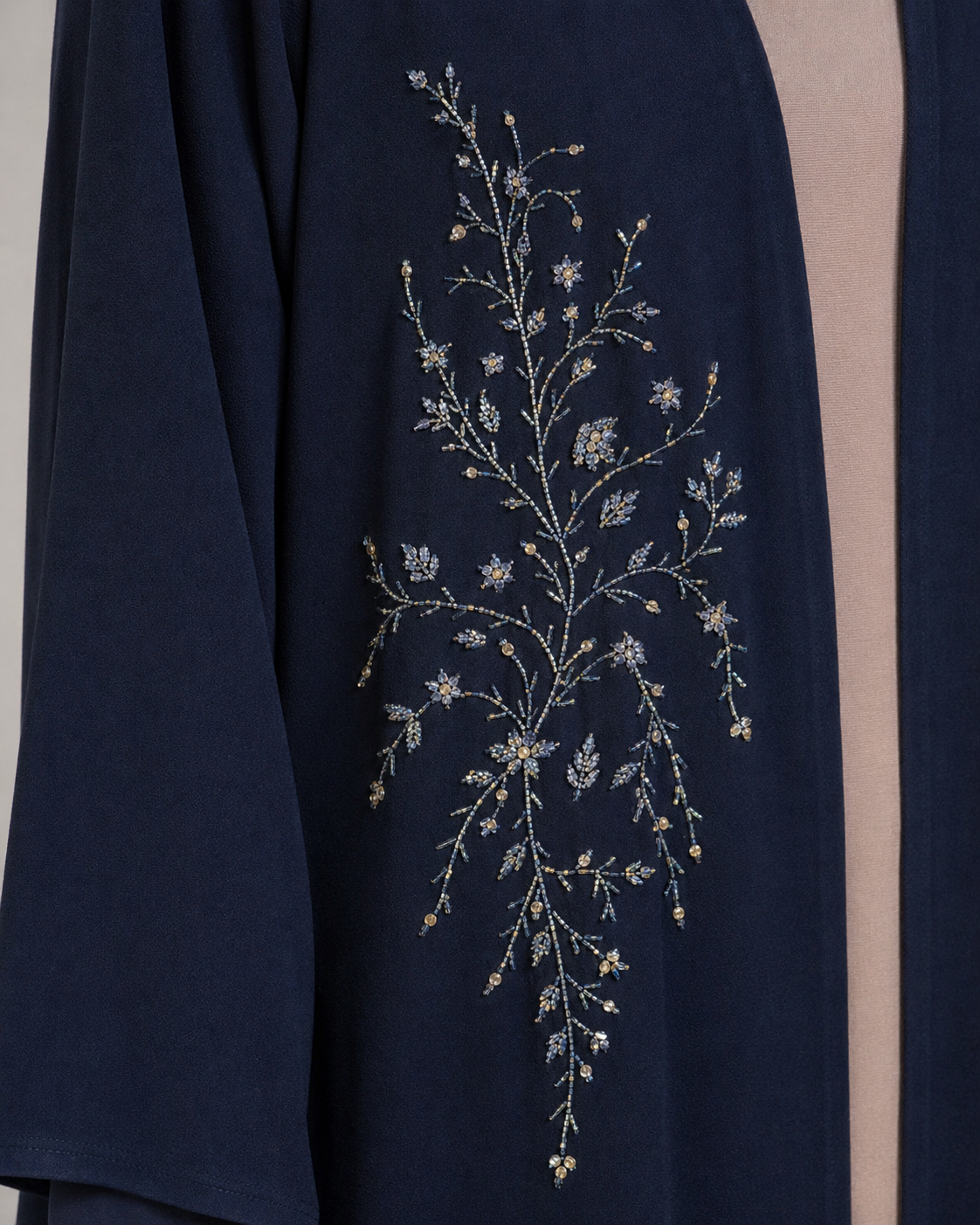 Midnight Bloom Abaya