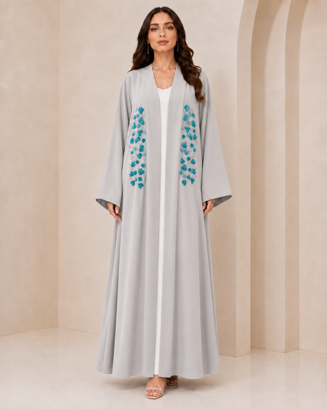 Blue Orchid Abaya