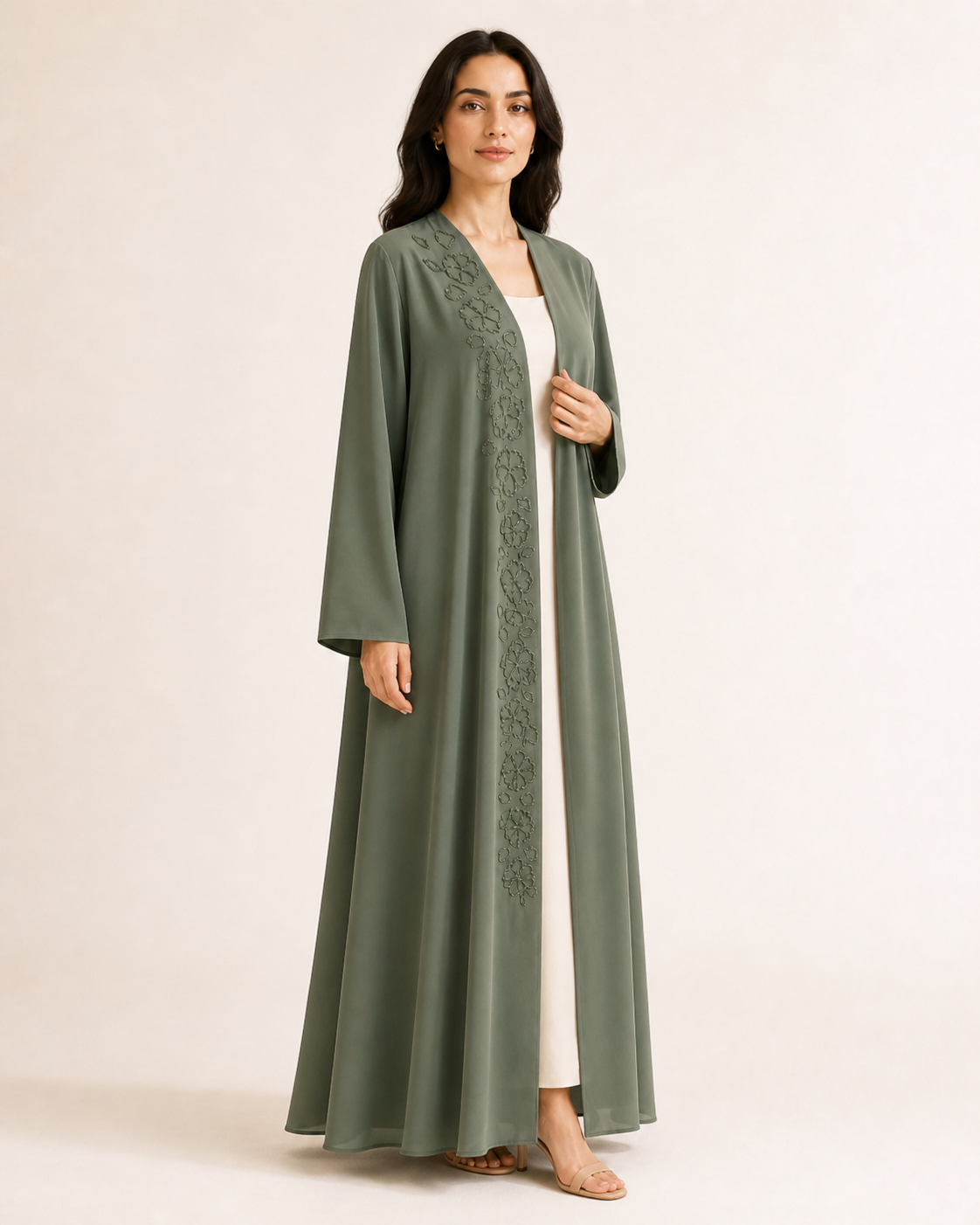 Olive Petal Abaya