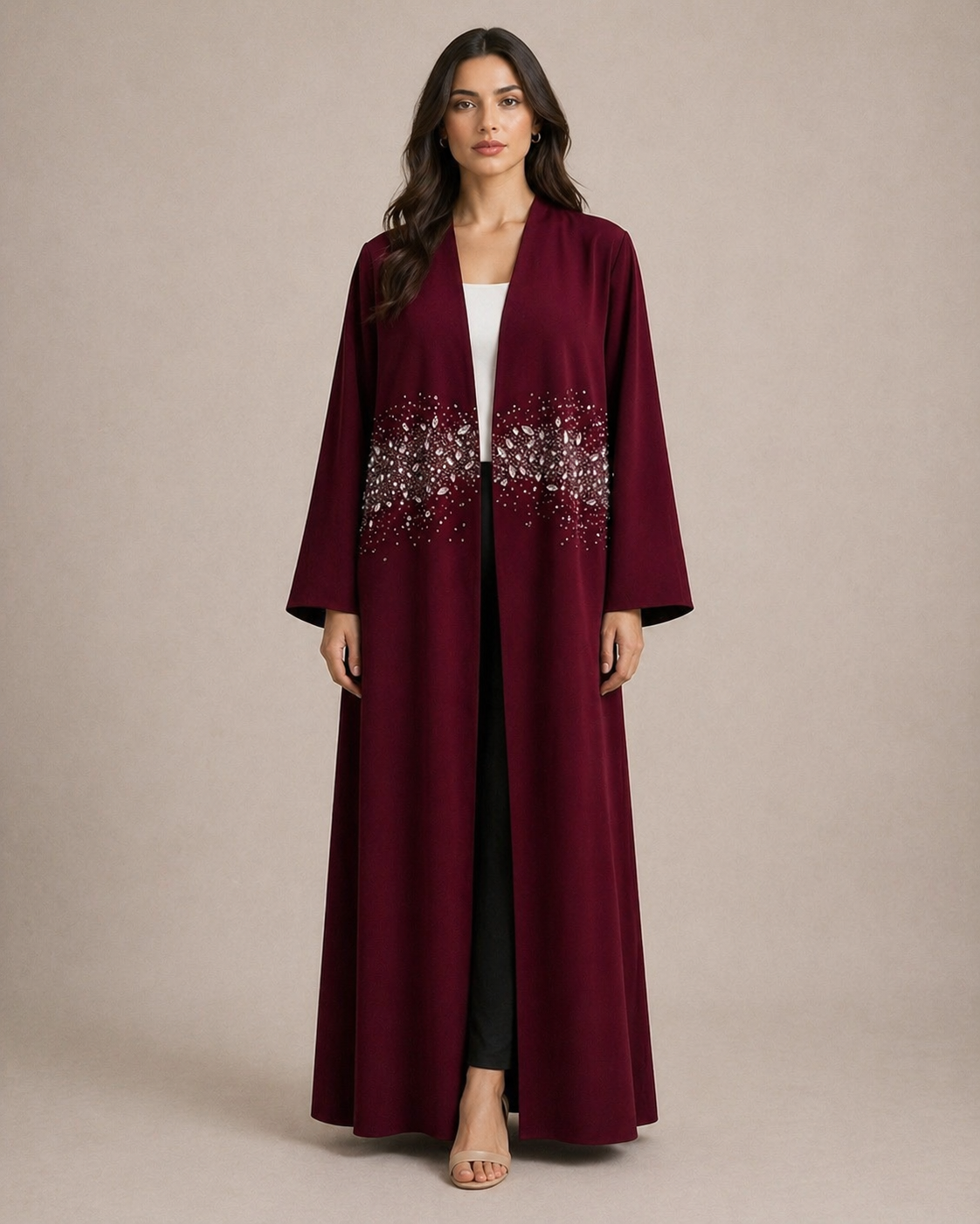 Crimson Abaya
